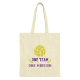 Volleyball Tote Bag, Sports Team Gift, One Team One Mission, Volleyball Lover Gift, Sports Gift, Team Spirit Bag, Coach Gift - Tawshia